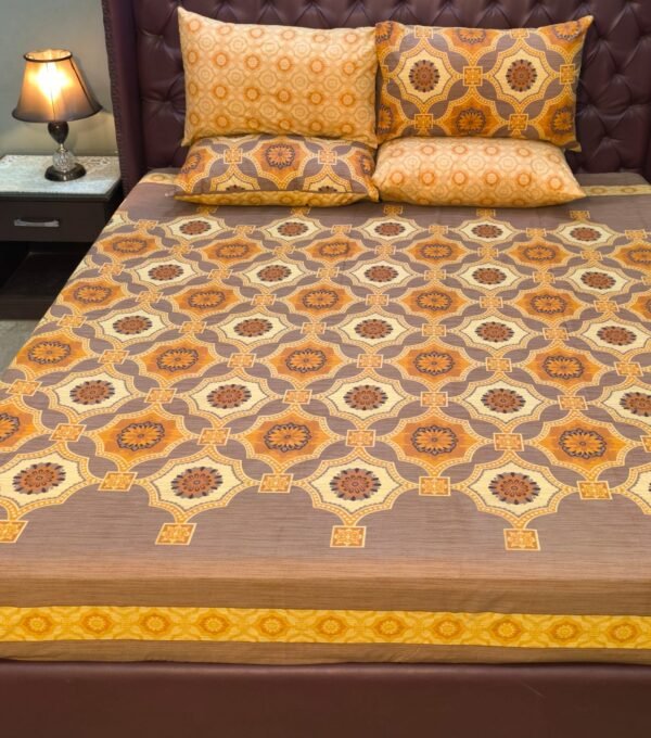 Golden Mosaic Print Bedding