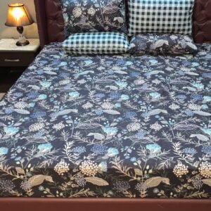 Blue Floral Themed Bedding