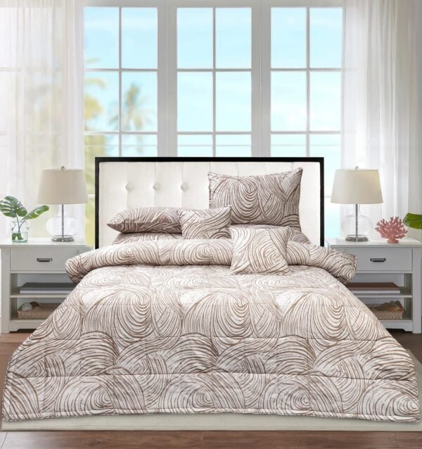 White Brown Matching Bedding