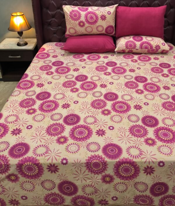 Pink Circle Themed Bedding