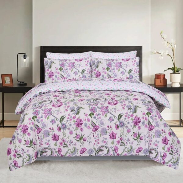 Purple Floral Bedding