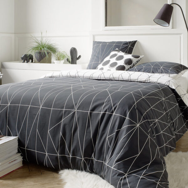 Black Abstract Bedding