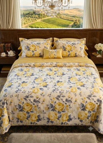 yellow floral design