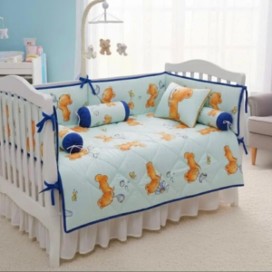 Blue Bears Cot Set