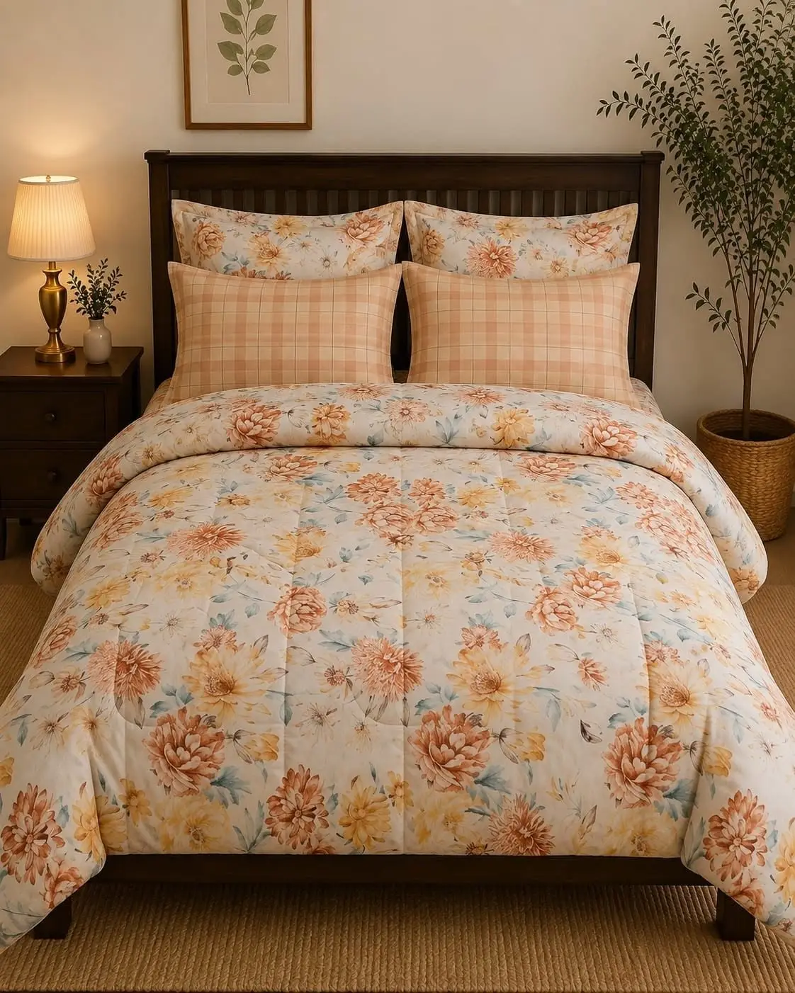 Orange Floral Design