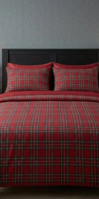 Red Chequered Design