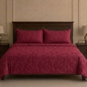 Red Jacquard Design