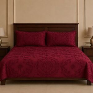 Maroon Jacquard Design