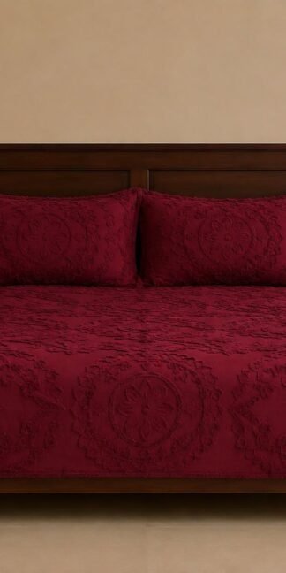 Maroon Jacquard Design