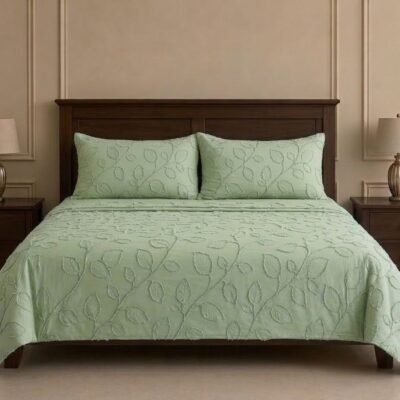 Green Jacquard Design