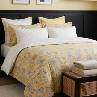 Yellow Grey Floral design