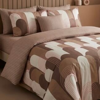 Brown & Off white abstract design